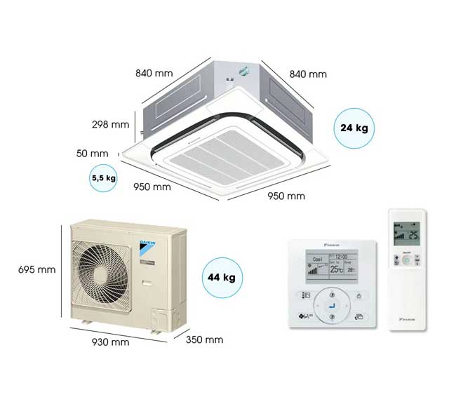 Máy lạnh Daikin âm trần cho văn phòng, cửa hàng